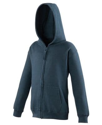 HALKIRK PRIMARY SCHOOL NAVY  ZIPPED HOODIE WITH LOGO