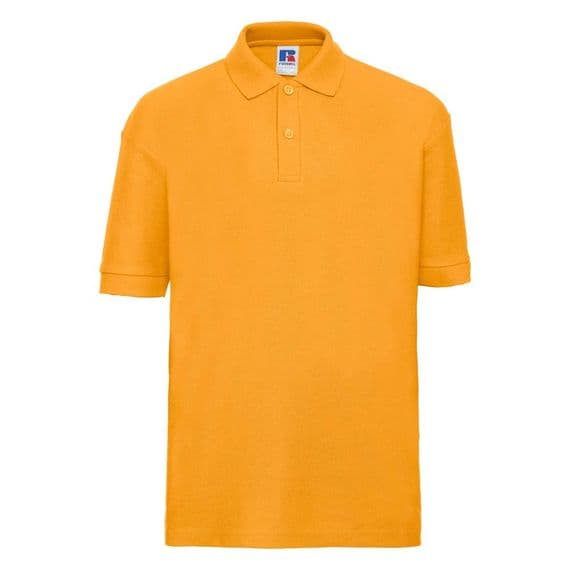 HALKIRK PRIMARY SCHOOL PURE GOLD POLO SHIRT WITH LOGO