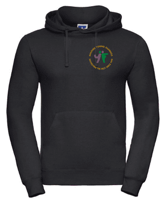 HALKIRK YOUNG FARMERS PULLOVER HOODIE WITH LEFT BREAST EMBROIDERY