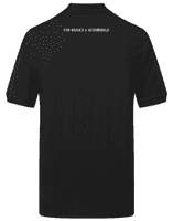 Hellsmouth Rum Company Black Polo Shirt with Left Breast & Neck Embroidery