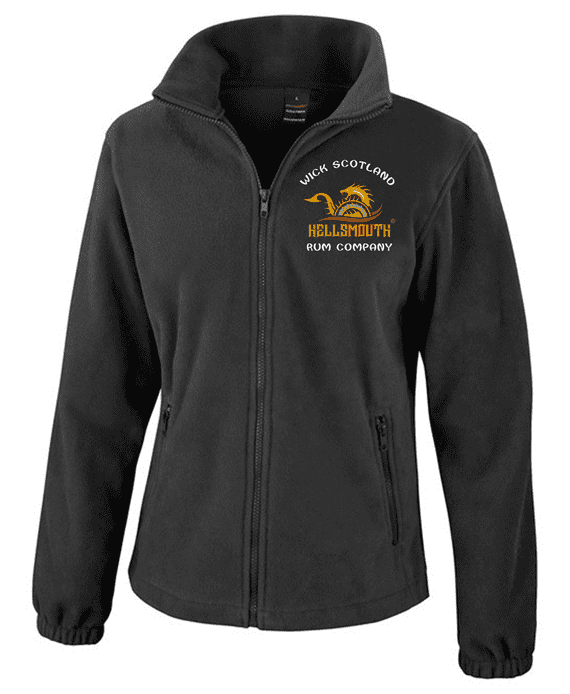 Hellsmouth Rum Company Black Women's Fleece with Left Breast Embroidery