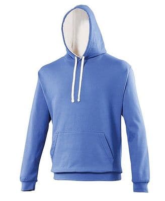 Highland Badminton Group Royal Blue/White Pullover Hoodie with Left Breast and Back Heat Seals