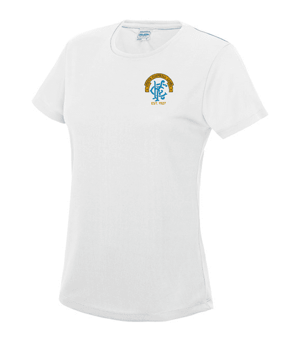 KEISS F.C WOMENS COOL T-SHIRT ARTIC WHITE WITH LBE