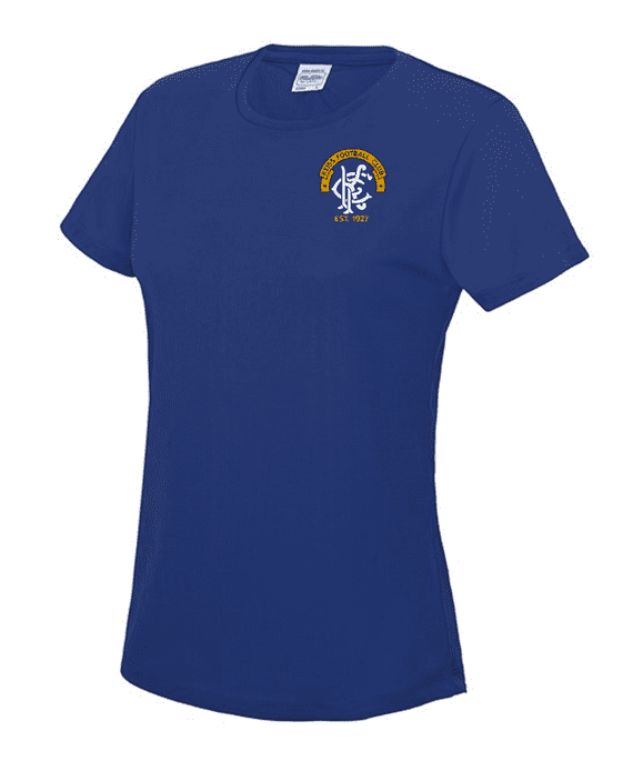 KEISS F.C WOMENS COOL T-SHIRT ROYAL BLUE WITH LBE