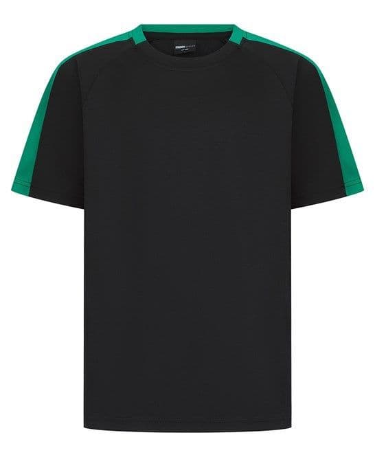 Keiss Primary School Black/Emerald T-Shirt with left breast embroidery