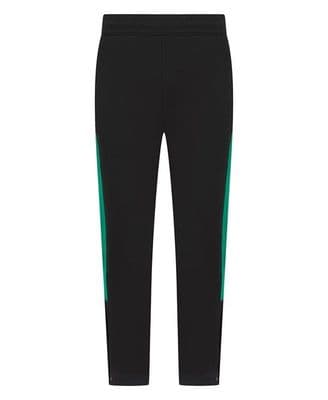 KEISS PRIMARY SCHOOL BLACK/EMERALD TRACKSUIT PANTS WITH LEFT LEG EMBROIDERY