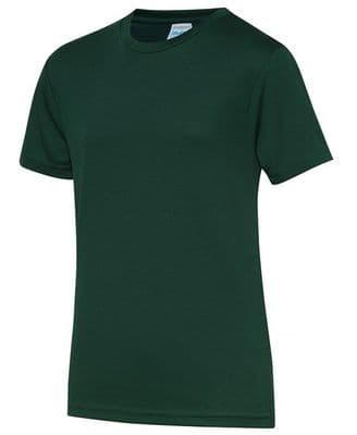 KEISS PRIMARY SCHOOL BOTTLE GREEN  COOL T- SHIRT WITH LOGO