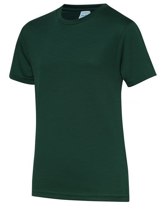 KEISS PRIMARY SCHOOL BOTTLE GREEN  COOL T- SHIRT WITH LOGO