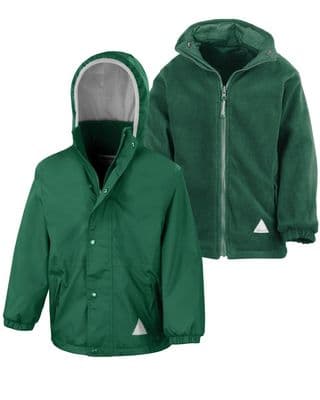 KEISS PRIMARY SCHOOL JUNIOR REVERSIBLE STORM Dri 4000 FLEECE JACKET WITH 2 LOGOS