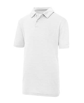KEISS PRIMARY SCHOOL WHITE  COOL POLO SHIRT WITH LOGO