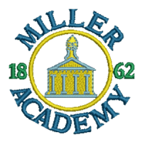 MILLER ACADEMY PRIMARY SCHOOL ROYAL BLUE ZIPPED HOODIE WITH LOGO