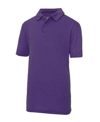 NEWTON PARK NURSERY PURPLE  COOL POLO SHIRT WITH LOGO