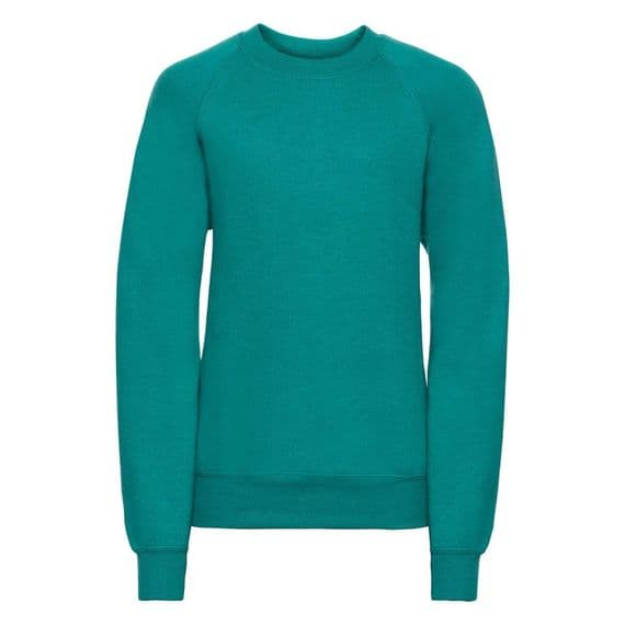 NEWTON PARK NURSERY SCHOOL JADE  SWEATSHIRT WITH LOGO