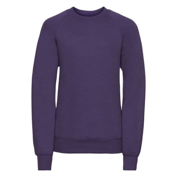 NEWTON PARK NURSERY SCHOOL PURPLE SWEATSHIRT WITH LOGO