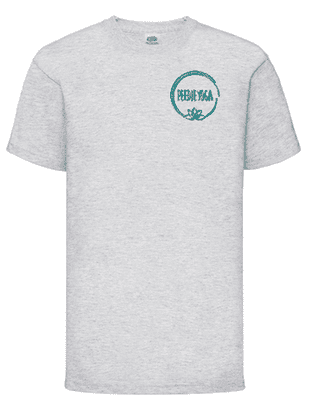 PEEDIE YOGA HEATHER GREY T-SHIRT