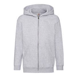PEEDIE YOGA HEATHER GREY ZIPPED HOODIE