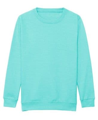 PEEDIE YOGA PEPPERMINT SWEATSHIRT WITH EMBROIDERED LOGO