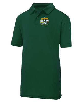 PENNYLAND ELC BOTTLE GREEN COOL POLO SHIRT WITH LOGO
