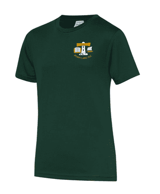 PENNYLAND ELC BOTTLE GREEN COOL T- SHIRT WITH EMBROIDERED LOGO