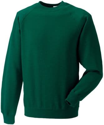PENNYLAND ELC BOTTLE GREEN SWEATSHIRT WITH EMBROIDERED LOGO