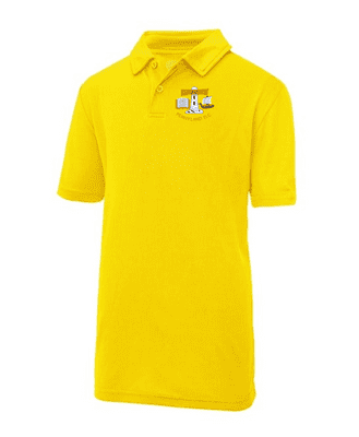 PENNYLAND ELC SUN YELLLOW COOL POLO SHIRT WITH LOGO