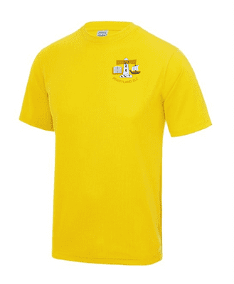 PENNYLAND ELC SUN YELLOW COOL T- SHIRT WITH EMBROIDERED LOGO