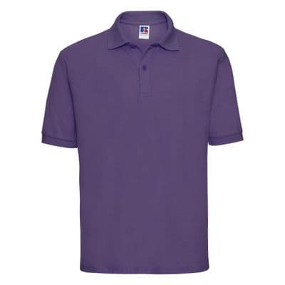 PLAYDEN EMBROIDERED PURPLE POLO SHIRT WITH LOGO