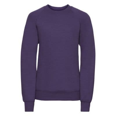 PLAYDEN EMBROIDERED PURPLE SWEATSHIRT WITH LOGO