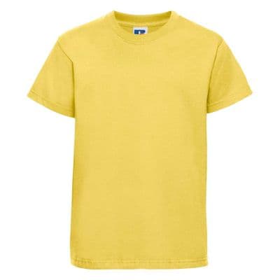 PLAYDEN NURSERY YELLOW   T- SHIRT WITH EMBROIDERED LOGO
