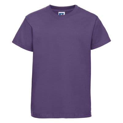 PLAYDEN  PURPLE  T- SHIRT WITH EMBROIDERED LOGO