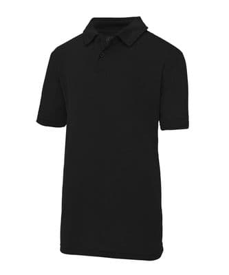 PPP ELC BLACK COOL POLO SHIRT WITH EMBROIDERED LOGO