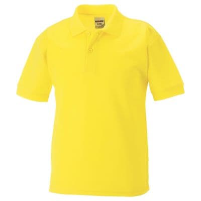 PPP ELC YELLOW POLOSHIRT WITH EMBROIDERED LOGO