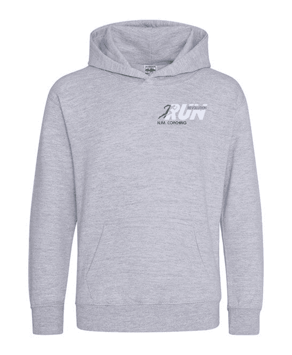 RUN REVOLUTION PULLOVER HOODIE WITH EMBROIDERED LOGO