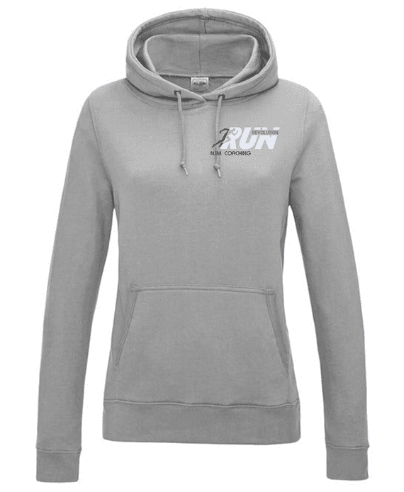 RUN REVOLUTION WOMENS PULLOVER HOODIE WITH EMBROIDERED LOGO
