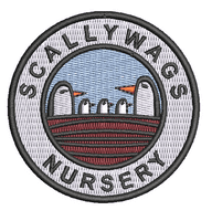 SCALLYWAGS NURSERY  SCHOOL CLASSIC RED POLO SHIRT WITH EMBROIDERED LOGO