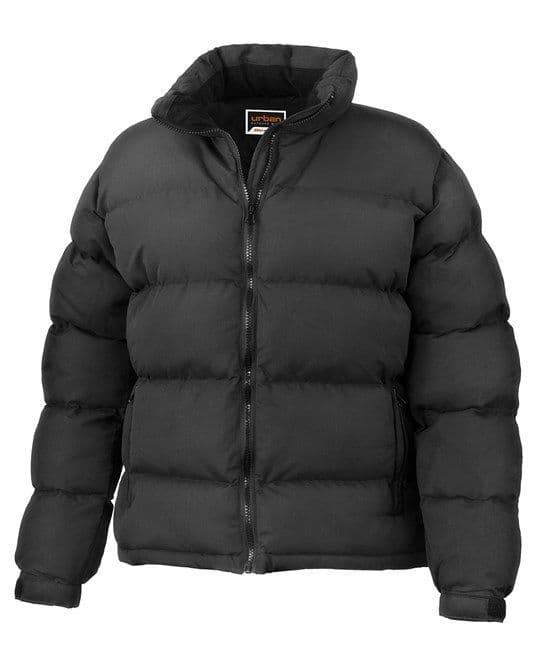 THURSO ASC BLACK WOMENS DOWN FEEL JACKET WITH EMBROIDERED LOGO