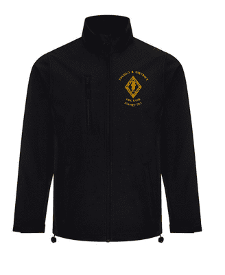 THURSO & DISTRICT 3 LAYER SOFTSHELL JACKET WITH EMBROIDERED