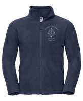 THURSO & DISTRICT PIPE BAND FULL ZIP FLEECE WITH EMBROIDERED LOGO