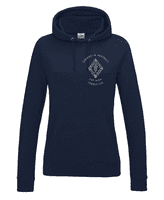 THURSO & DISTRICT PIPE BAND WOMENS PULL OVER HOODIE WITH EMBROIDERED LOGO