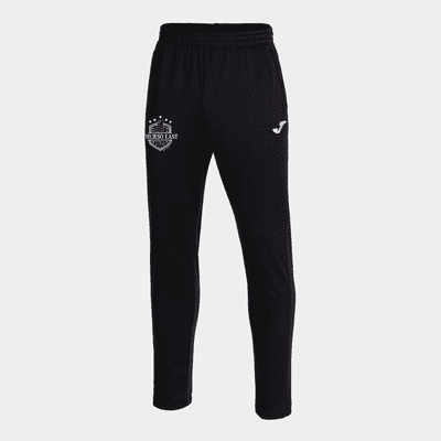 Thurso East FC Joma Elba Long Pants Black with Logo Right Leg