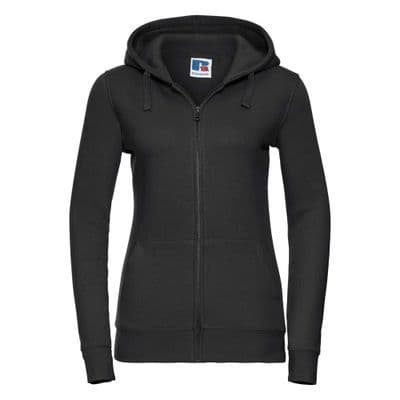 THURSO HIGH SCHOOL LADIES ZIPPED HOODIE WITH LOGO
