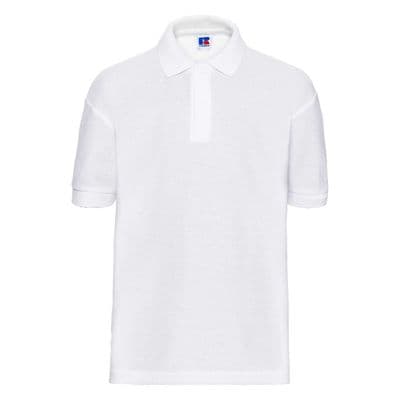 THURSO HIGH SCHOOL WHITE  POLO SHIRT WITH LOGO