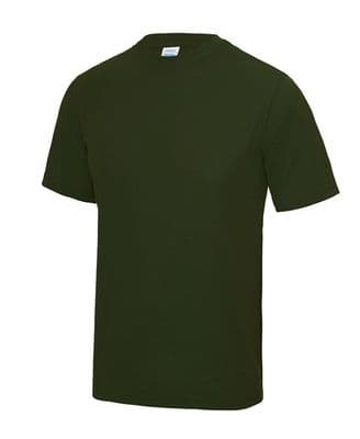 Thurso Hockey Club Adults Combat Green Cool T-Shirt with Heat Sealed Logo