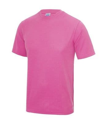 Thurso Hockey Club Adults Electric Pink Cool T-Shirt with Heat Sealed Logo