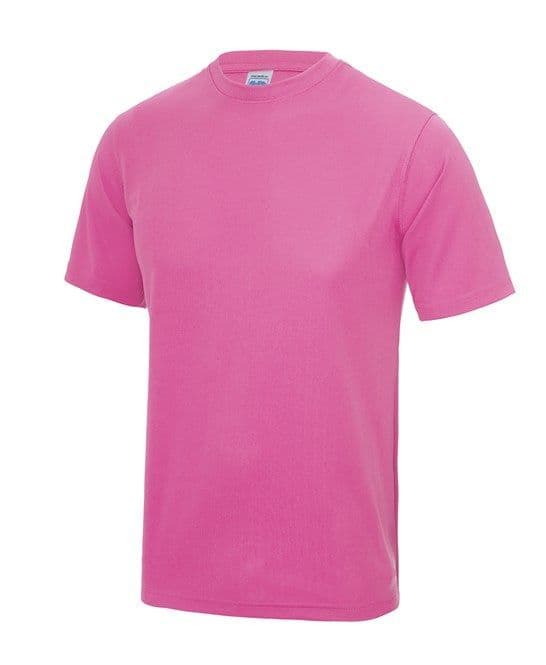 Thurso Hockey Club Adults Electric Pink Cool T-Shirt with Heat Sealed Logo