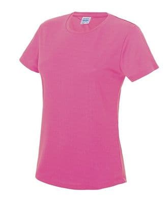 Thurso Hockey Club Women's Electric Pink Cool T-Shirt with Heat Sealed Logo