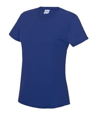 Thurso Hockey Club Women's Royal Blue Cool T-Shirt with Heat Sealed Logo