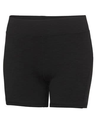 Thurso Hockey Club  Womens Cool Training Shorts Black with Heat Sealed Logo