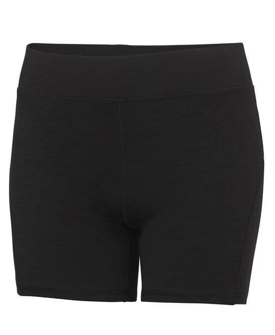 Thurso Hockey Club  Womens Cool Training Shorts Black with Heat Sealed Logo