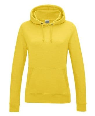 Thurso Hockey Club Womens Sun Yellow Pull Over Hoodie with Embroidered Logo